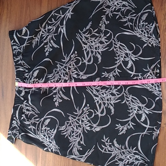 SALE $  90s Floral A-line Skirt 12P - Picture 5 of 6
